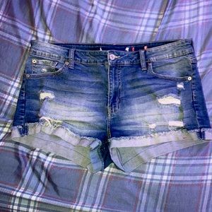 Denim shorts